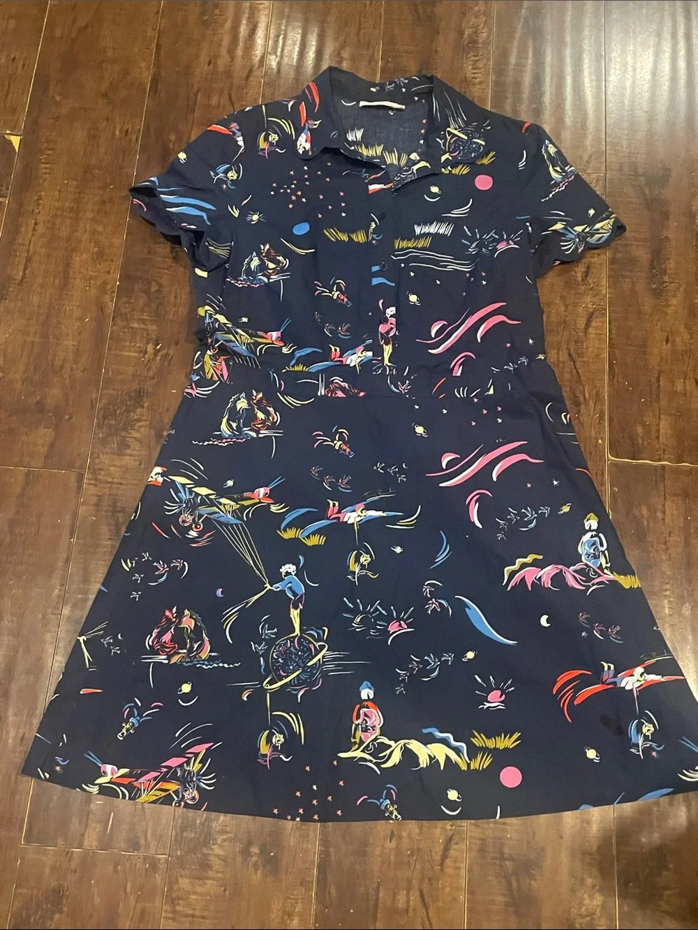 Tory Burch Scalloped Edge Shirtdress